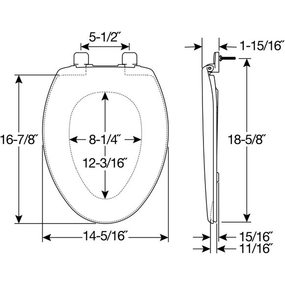 Mayfair Other Mayfair Caswell Slow Close Elongated Plastic Toilet Seat In White Never